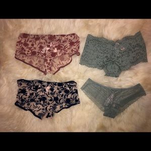 Set of 4 Victoria Secret Panties NWT